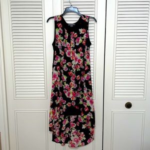 Kate Spade & Mallory, high and low dress with inner black dress